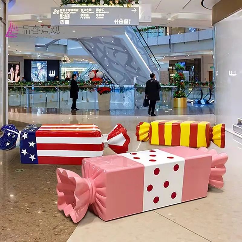 Customized fiberglass leisure chairs, candy chairs, school kindergartens, shopping malls, chairs, beauty and  customized benches