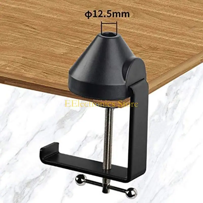 B03C Universal C Shape Table Mount Clamp Heavy-Duty Cantilever Bracket Clamp for Microphone Suspension Boom Scissor Arm Stand