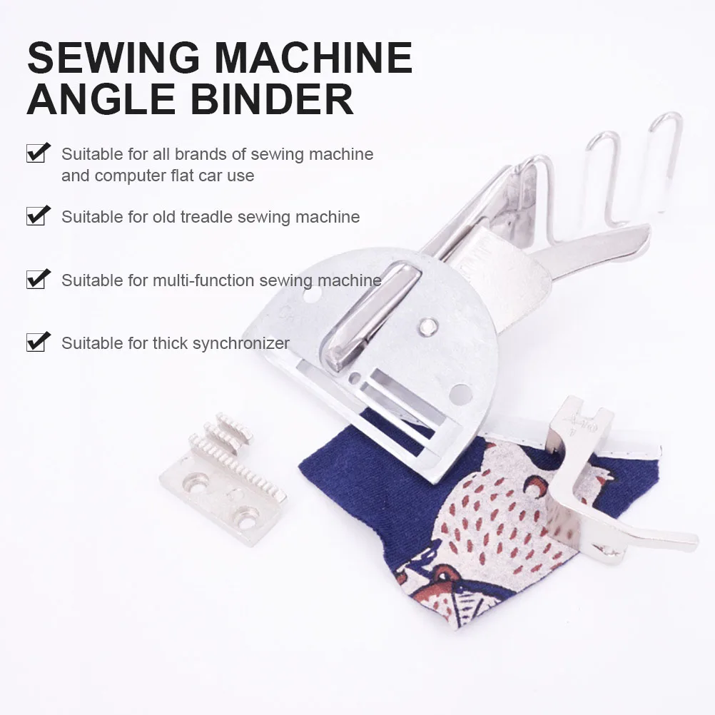 

Right Angle Binding Tube 4 Fold Binder Overlock Replacement Sewing Machine Four Edger Hemming Edges Folder Stainless Steel