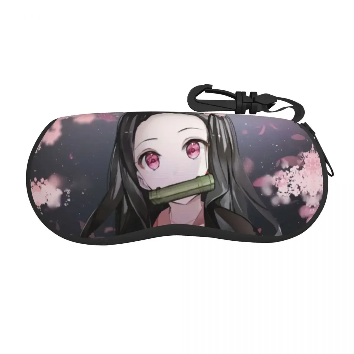 Nezuko Kimetsu No Yaiba Sunglasses Case Neoprene Zipper Demon Slayer Anime Manga Shell Eyeglass  Protective Box For Glasses