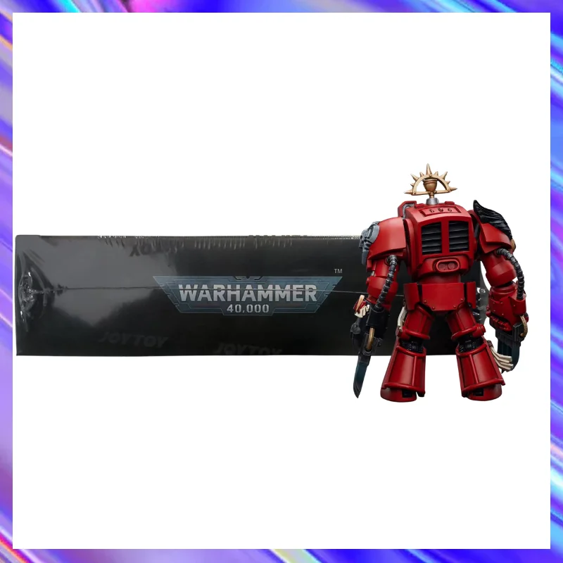 Original in Stock JOYTOY WARHAMMER 40K Blood Angels Assault Terminators Brother Tyborel 1/18 Scale Figures Model Toy Gift