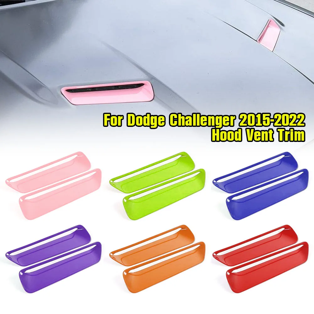 

Car Engine Air Flow Intake Hood Cowl Scoop Vent Decoration Cover for Dodge Challenger 2015 2016 2017 2018 2019 2020 2021 2022