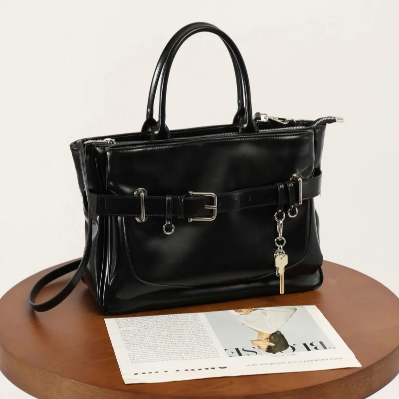 Versatile Tote Bag Motorcycle Bag Women's Handbag Shoulder Crossbody Bag Large Capacity Soft Breathable