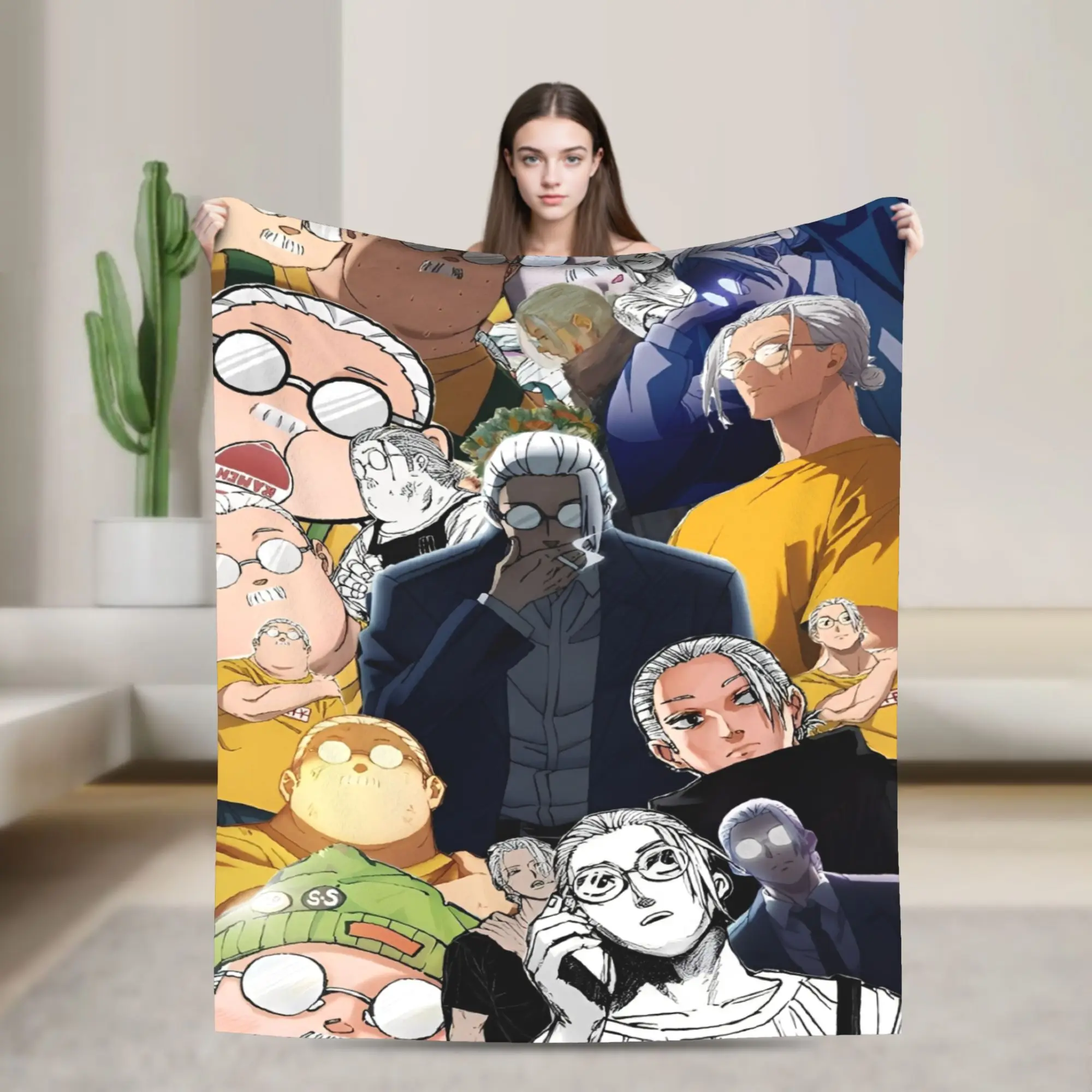 

Sakamoto Days аксессуары японского аниме одеяло уютные мягкие пледы для дивана 50x60 дюймов покрывало разных размеров