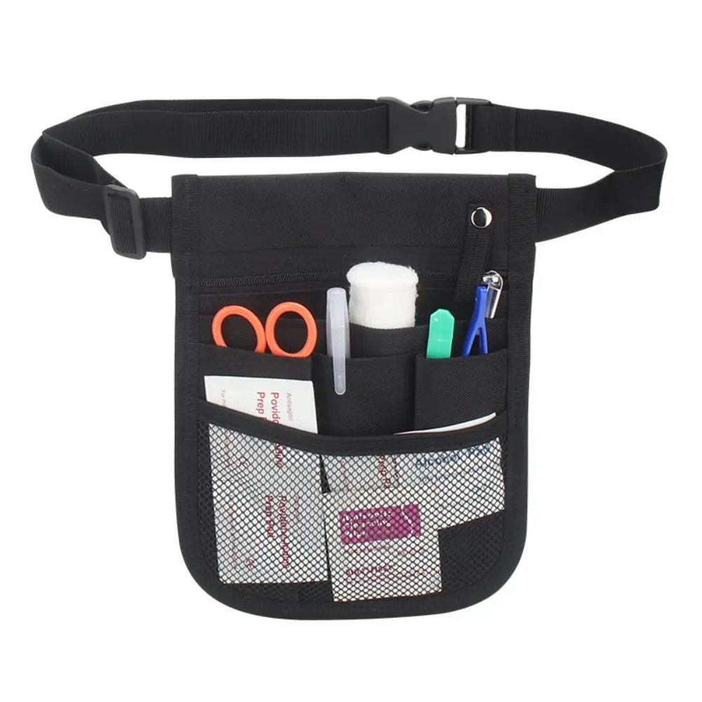 Large Capacity Nurse Tool Storage Bag Multi-Compartment Adjustable Nurse Organizer Belt Portable Waterproof Pets Accessories Bag