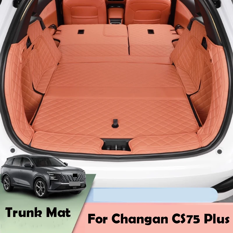 

For Changan CS75 Plus 2025 Trunk Mat Trunk Liner Interior Waterproof Protection Modified Leather Fully Wrapped Trunk Cushion