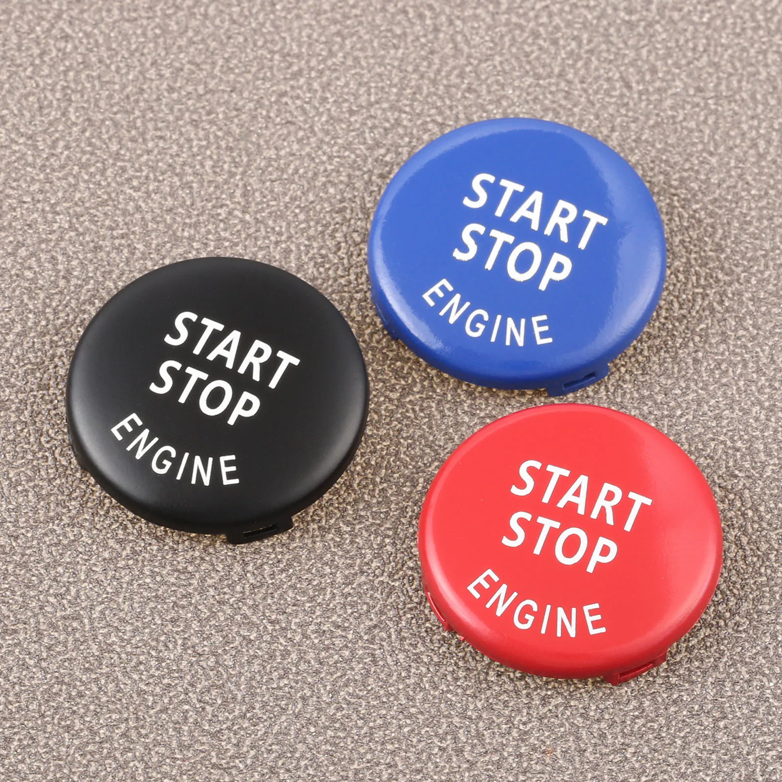 1Pc Auto Engine Ignition Start Stop Switch Button Cover Red/Black/Blue for BMW 1 3 5 Series X1 X3 X5 X6 Z4 E87 E90-E93 E60 E84