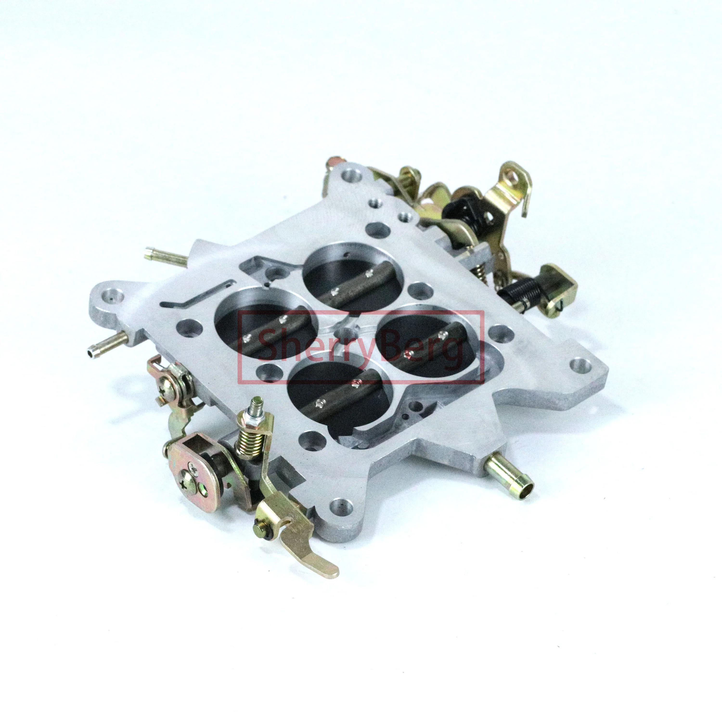 

SherryBerg New Carburador Carburetor Carb Base Plate. For Holley Black 4150 Double Pumper 750 CFM 4 Barrels Carb, Manual Choke