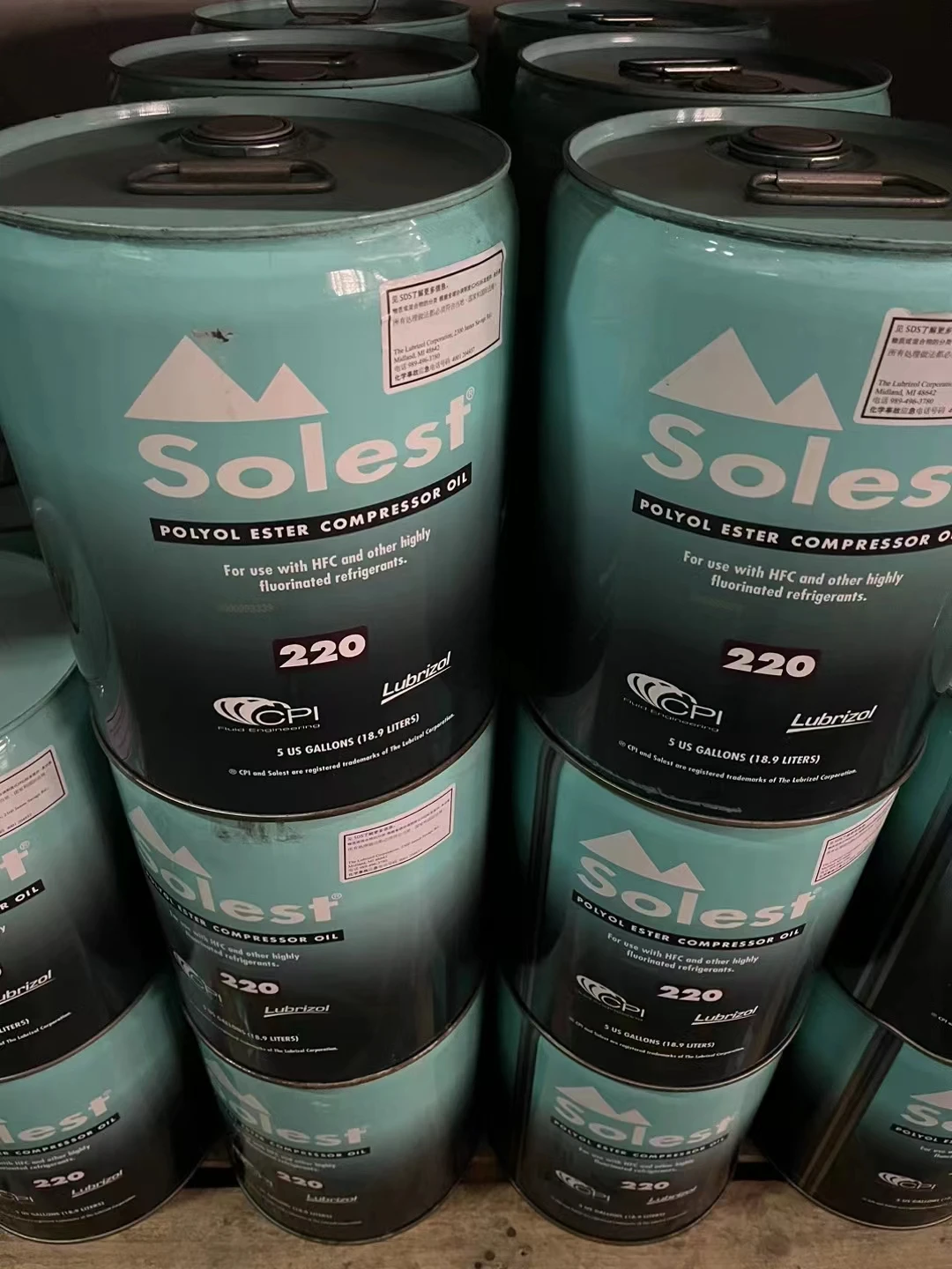 Solest-220 Fully Synthetic Polyol Ester Refrigeration Lubricants