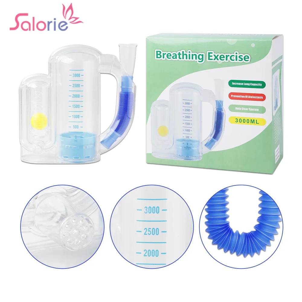 Breathing Trainer Lung Recovery Respiratory Train Tool Measurement System Lung Function Exercisers Rehabilitation Improve Device