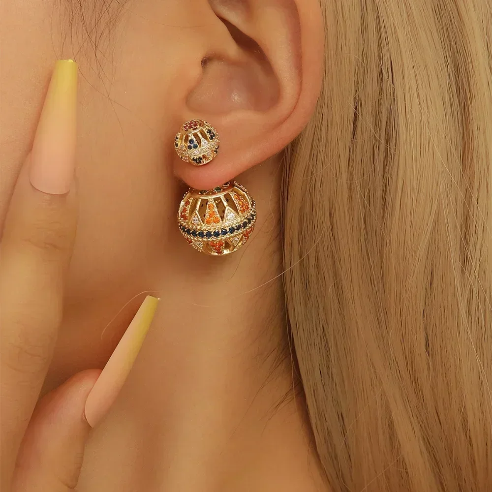 New High-end Pavé Zircon Earrings For Women Party Earrings High-end Jewelry Earrings Accessories Valentine's Day Gift image 5