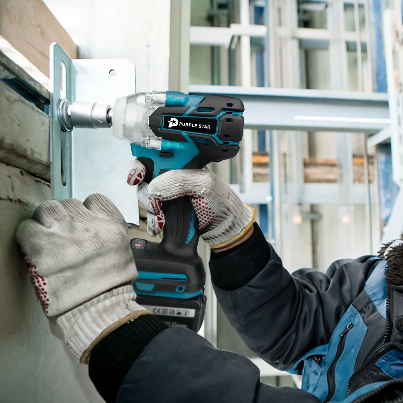 Imagem -04 - Brushless Electric Impact Wrench Chave sem Fio 12 Makita 18v Bateria Chave de Fenda Ferramentas Elétricas 520 N.m