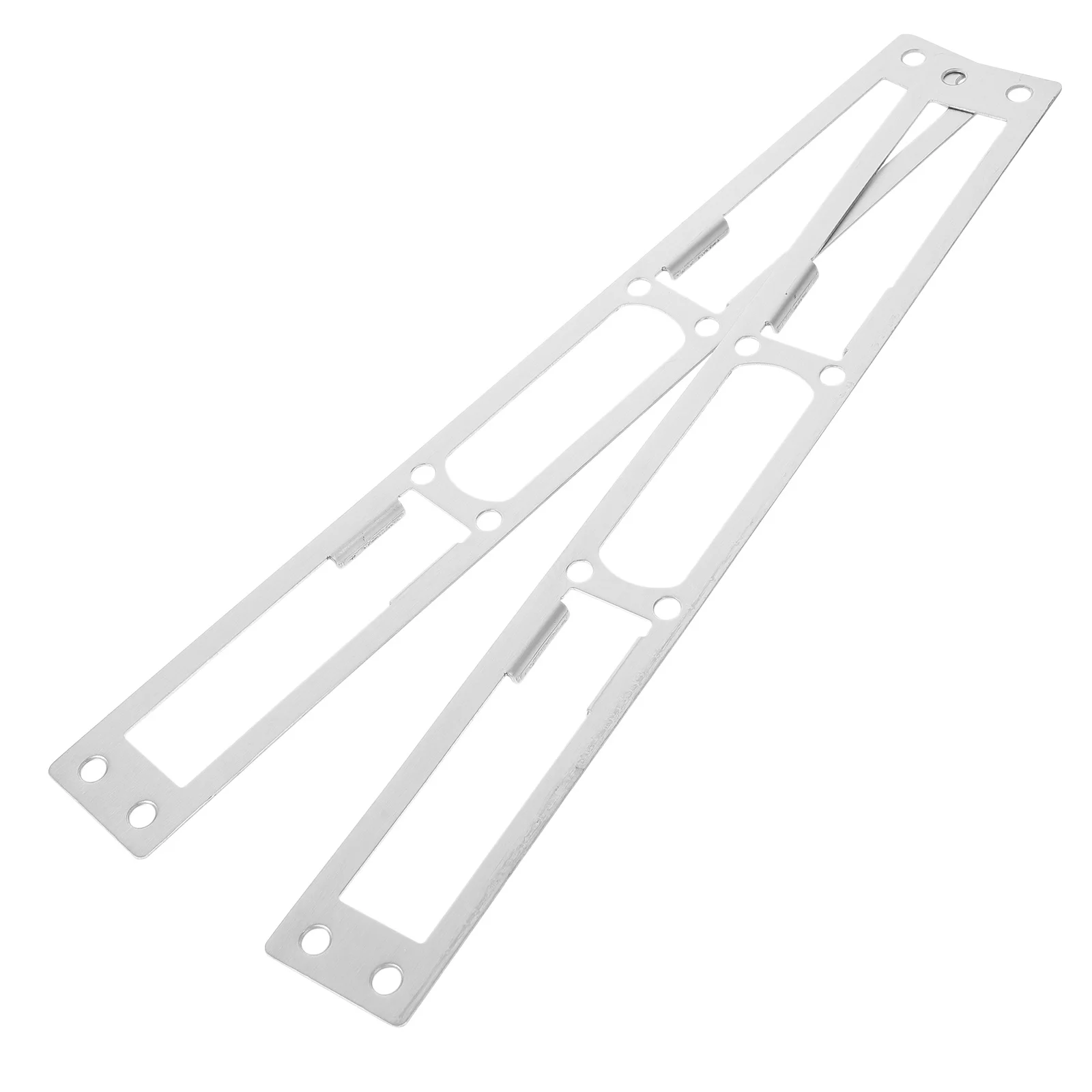 

2Pcs Door Strike Plates Stainless Steel Strong Reinforced Deadbolt Latch Plate Set for Exterior Doors Security Repair Kit