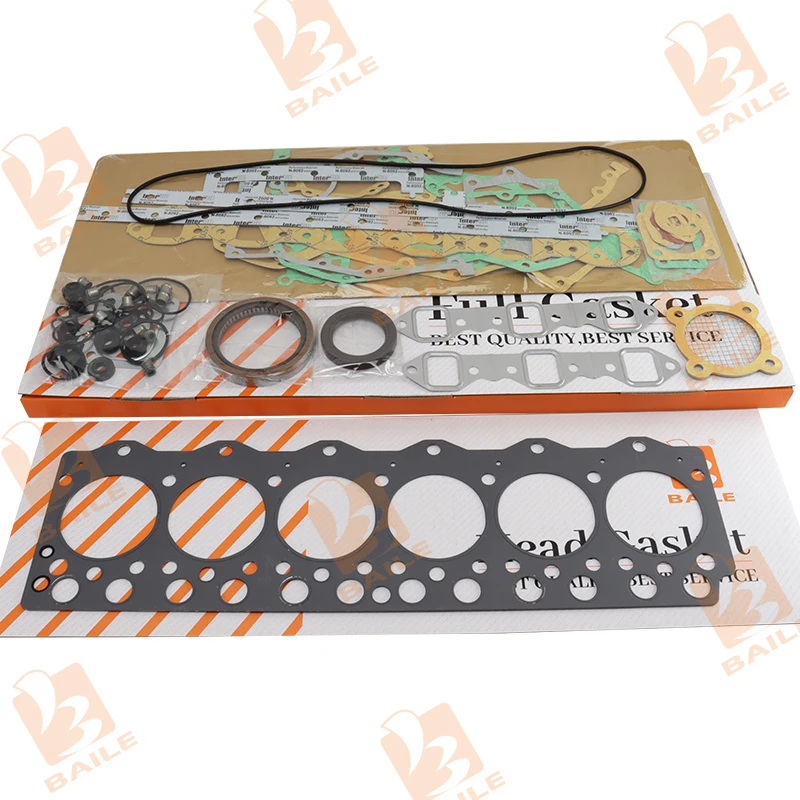 For Komatsu 6D95L Full Gasket Kit Overhual Set Engine