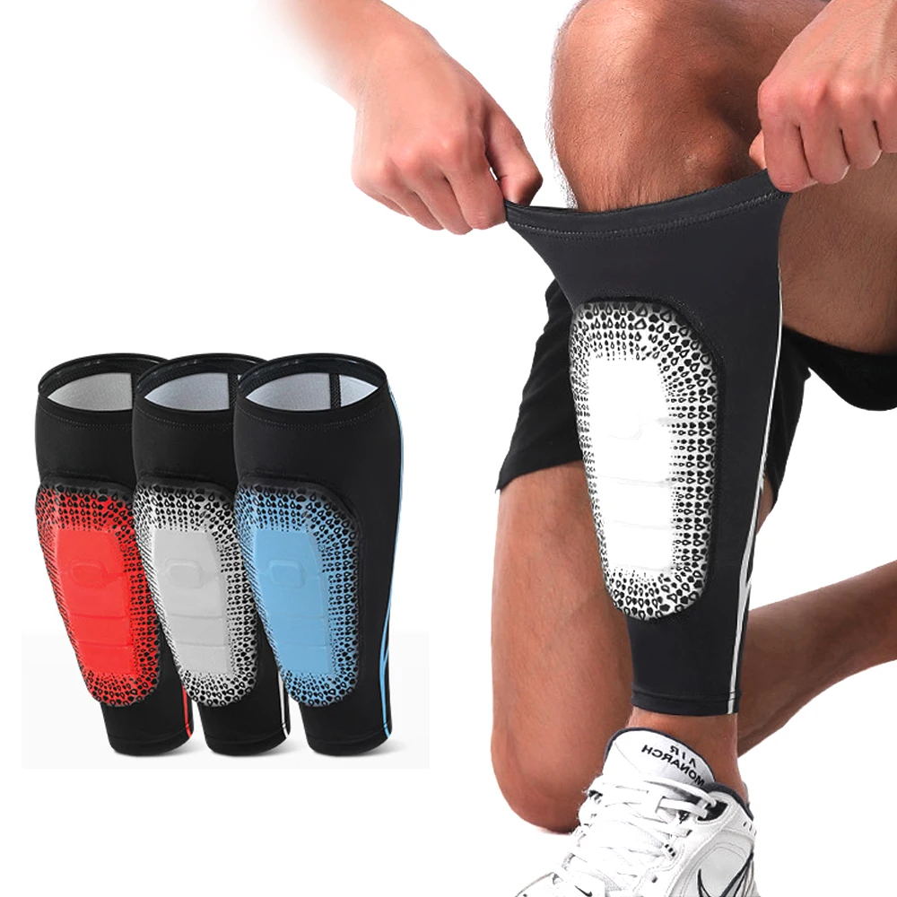 

1 шт. футбольные защитные накладки на голень для подростков и взрослых, компрессионные рукава для голени с EVA-вставками для футбола, бейсбола, тхэквондо
