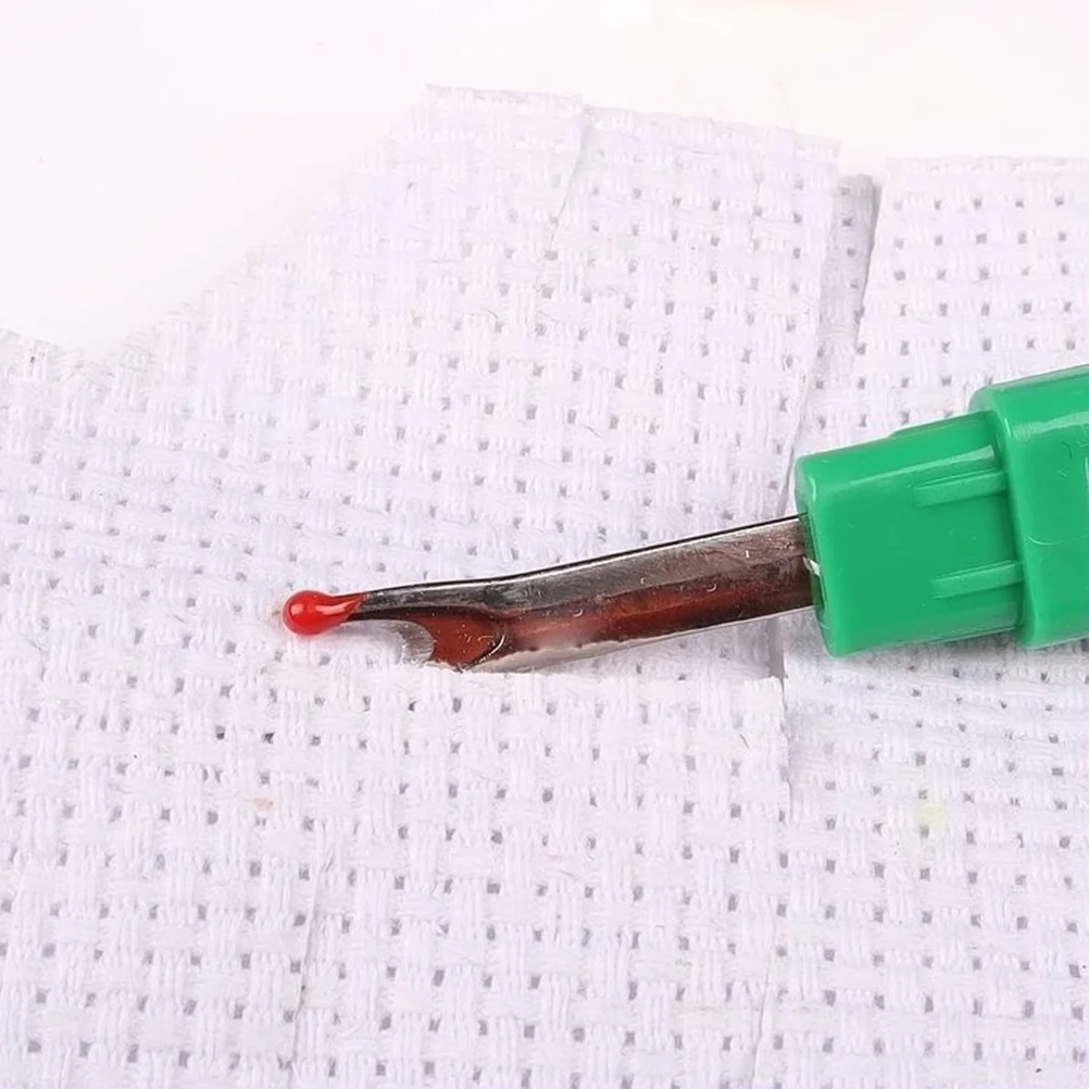 

12Pcs Seam Ripper Stitch Unpicker Sewing Tool Metal Fork Mini End Fabric Protector Clear Cap Easy Carry Seam Ripper