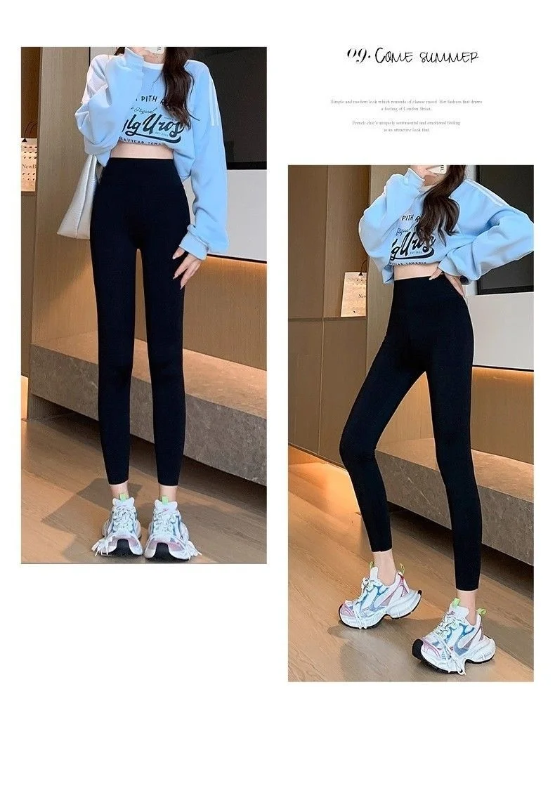 Yoga Pants Tall Women V Buttocks Tone Fit Ins Goth Absorbent Sweat Tight Black Blue Fashions Ventilate Shapertummy Exercising GF