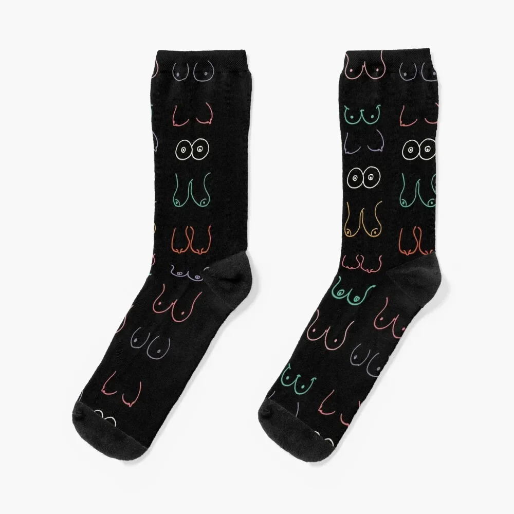 

Neon Boobs Socks Novelties cycling colored gifts Socks Man Women's