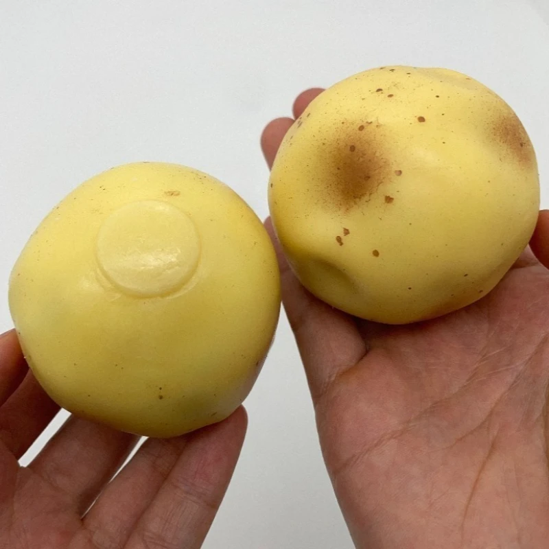 ASMR Crunchy Potato Squishy Stress Ball, Handmade Round Bead Filled Squeeze Fidget Toy, Anxiety Sensory Relief Toy for Adults image 5
