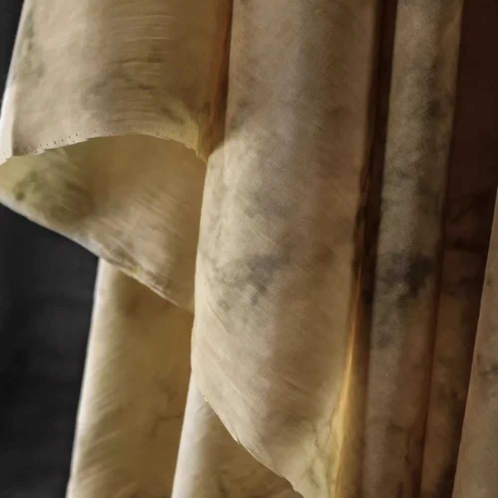 

Окрашенная в галстук тонкая хлопчатобумажная ткань Дизайнерская ткань для одежды Хлопково-льняной материал на метр Вышивание своими руками Оптовая ткань Органическая ткань