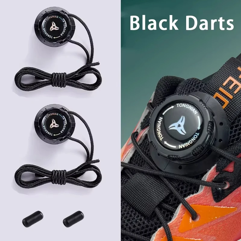 1 Paar automatische Schnürsenkel ohne Krawatten, einfache drehbare Schnallen-Schnürsenkel, dickes Seil, Tennis-Turnschuhe, Schnürsenkel, Schuhzubehör