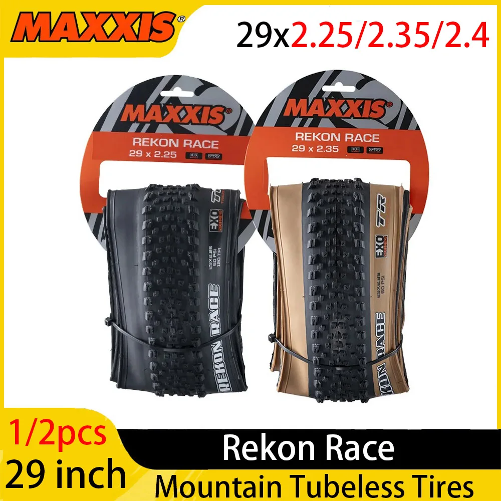 1/2pcs MAXXIS Rekon Race EXO TR 29 inch Mountain Tubeless Tires 29x2.25 29x2.35 MTB Folding Bicycle Tyre