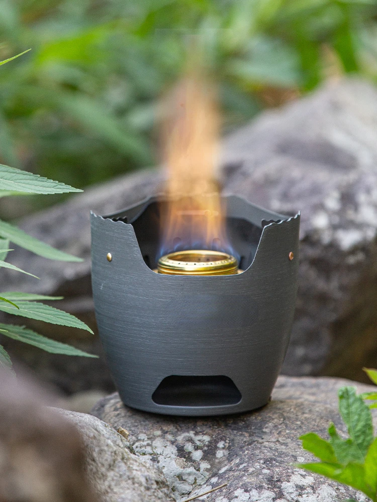 Alcohol Stove Outdoor Boiling Water Stove Tea-Boiling Stove Gas Furnace Portable Firewood Stove