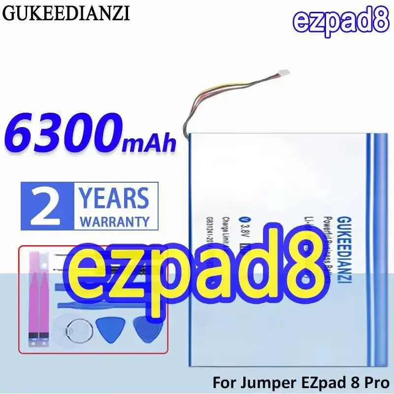 

Долговечный аккумулятор для ноутбука 6300 мАч для Jumper Ezpad 8 Ezpad8 Pro 7-контактный 5-проводной разъем Надежный источник питания
