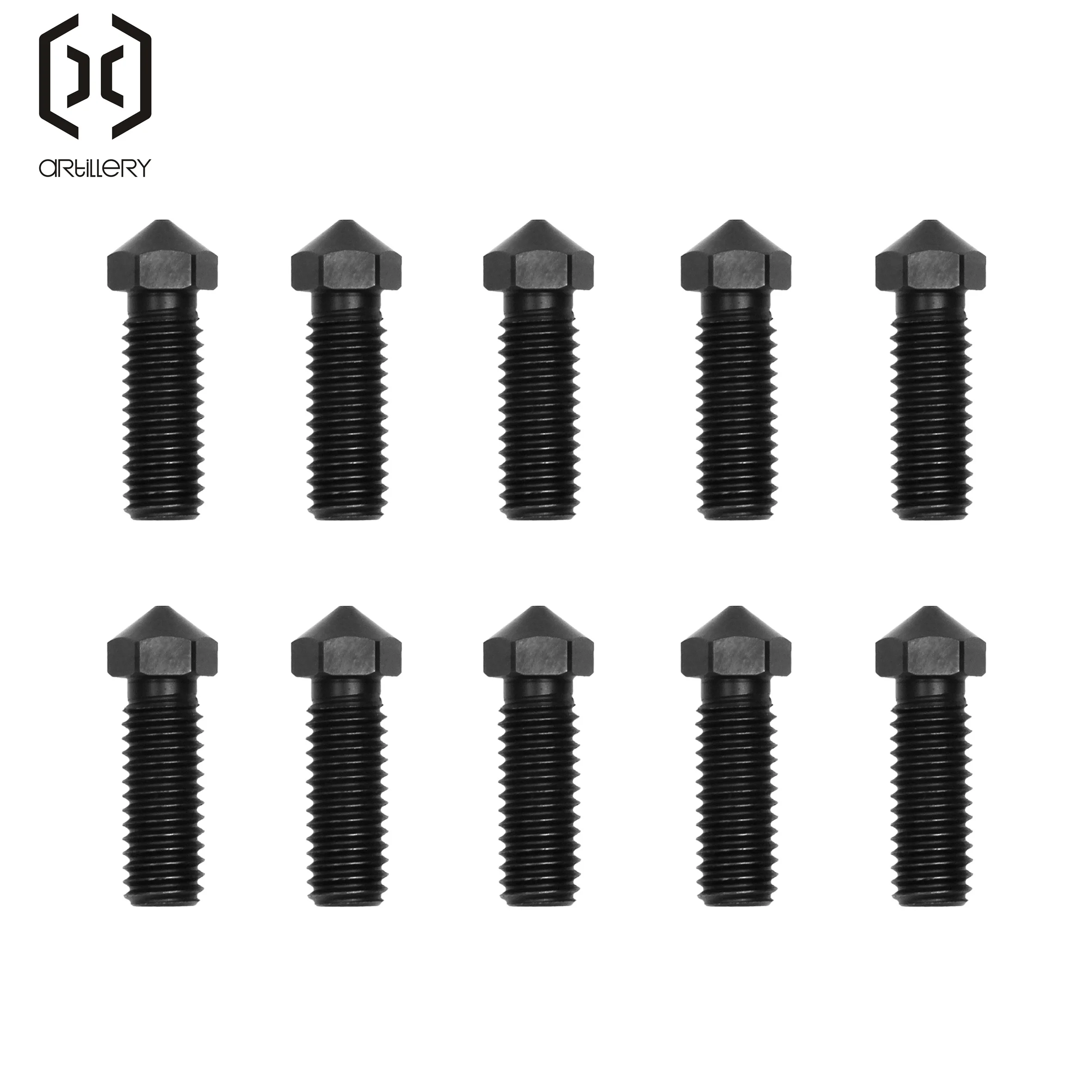 

Used for artillery 3D printer extruder black steel nozzle 0.4mm