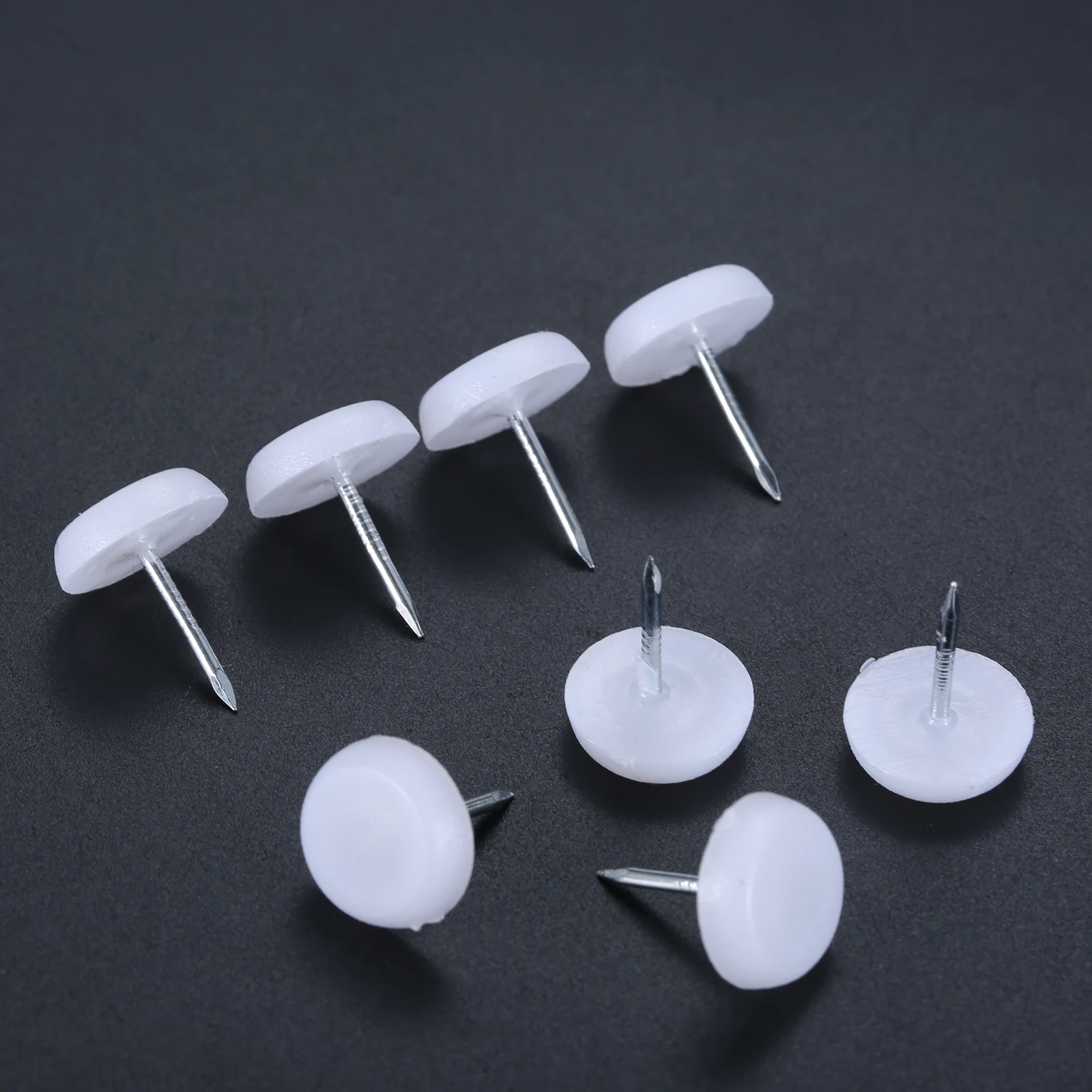 100Pc 14Mm Đồ Chân Nhựa Dán Móng Tay Ghế Bàn Chân Bảo Vệ Miếng Lót Trắng Chống Trơn Trượt Đồ Nội Thất Thảm Lau Chân chân Ghế Da