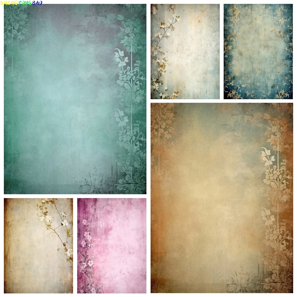 

Retro Flower Photography Backdrop Abstract Artistic Multi Colored Vinyl Background Baby Adult Commercial Shoot Photo Booth Props