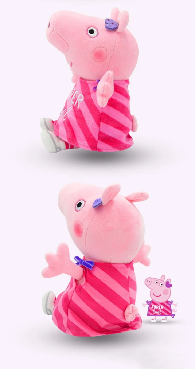 30 CM Peppa Pig Plüsch Puppe Schwein Vater Mutter Modell kinder Spielzeug Cartoon Nette Anime Figur George Kinder Weihnachten geschenke – Detail 11