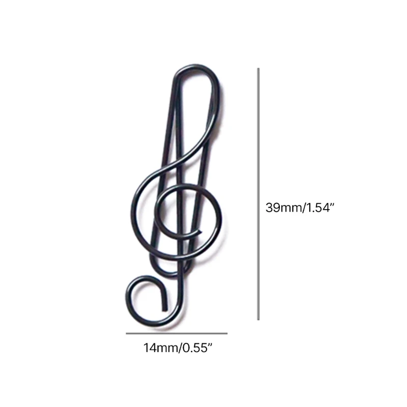 50 ชิ้นคลิปหนีบกระดาษน่ารัก Musical Note รูปร่างกระดาษคลิปบุ๊คมาร์คคลิปอุปกรณ์สำนักงานสำหรับงานแต่งงาน Photo Wall Dropsale