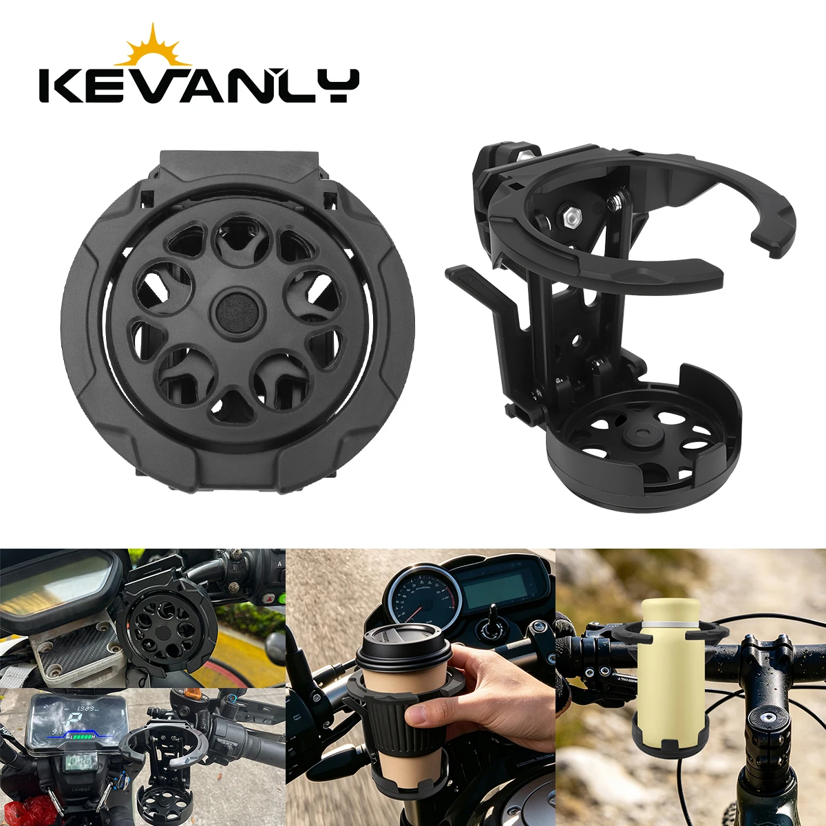 Motorcycle Water Cup Holder Foldable Motorbike Handlebar Cup Support For Water Cup Bracket Drink Holder Riding Accessories