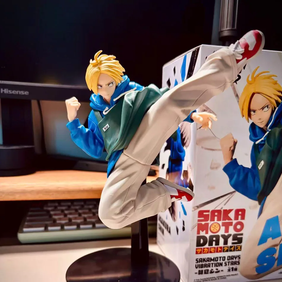 

Фигурки BANDAI Anime SAKAMOTO DAYS: Таро Сакамото, Шин Асакура, коллекционные фигурки, модели из ПВХ, украшения для стола, подарки на день рождения