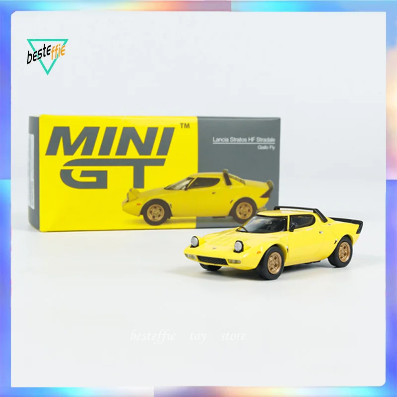 

Модель автомобиля Mini Gt 1/64 Lancia Stratos HF, модель автомобиля, ограниченная серия, имитация сплава, украшение для комнаты, модель автомобиля, коллекция мальчиков, подарок