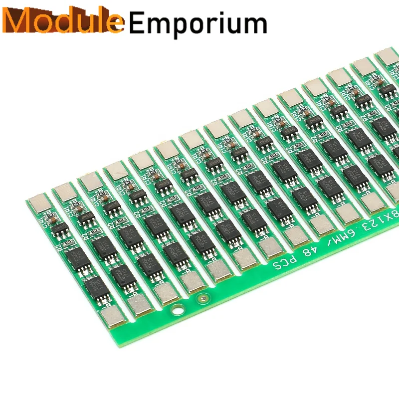 1S Double MOS 3.7V 4A Li Ion BMS PCM 18650 Polymer Lithium Battery Protection Board PCB