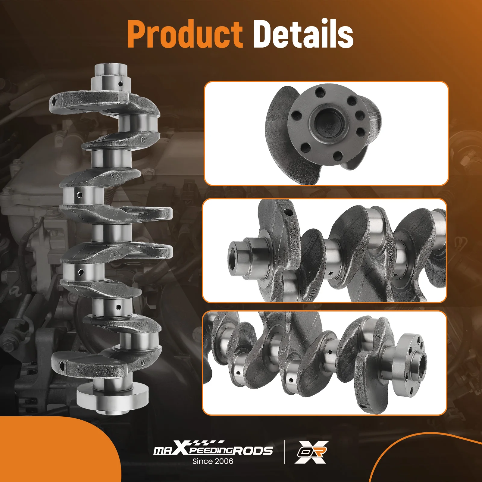 HAZÃO N20B20A 11217640165 PARA BMW 2.0 PETROL COM CONJUNTO COMPLETO DE ROLAMENTOS