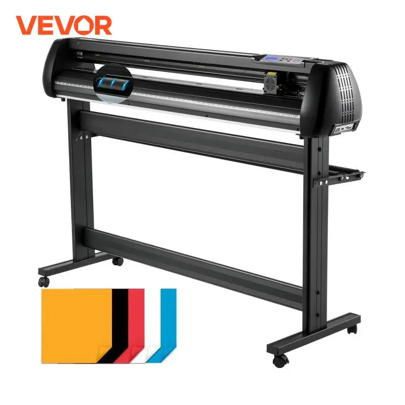 VEVOR 53in Vinyl Cutter Machine Cutting Plotter Offline Cutting Machine Kit Precise Roller Shaft High Accuracy Adjustable Speed