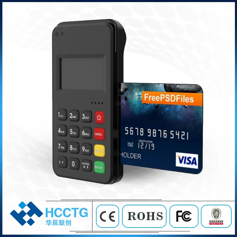 

EMV PCI Certified Mobile Payment Terminal, MSR & Contact & Contactless Card Reader BT MPOS Terminal M6 PLUSM6 PLUS