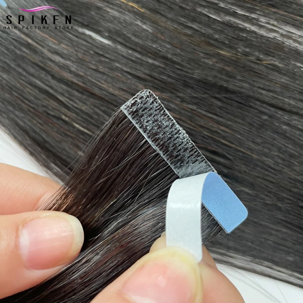 Injecteren Naadloze Tape In Human Hair Extensions Natuurlijke Rechte Onzichtbare Tape Haarverlenging 12 "-22" PU Huid inslag Tape Haar