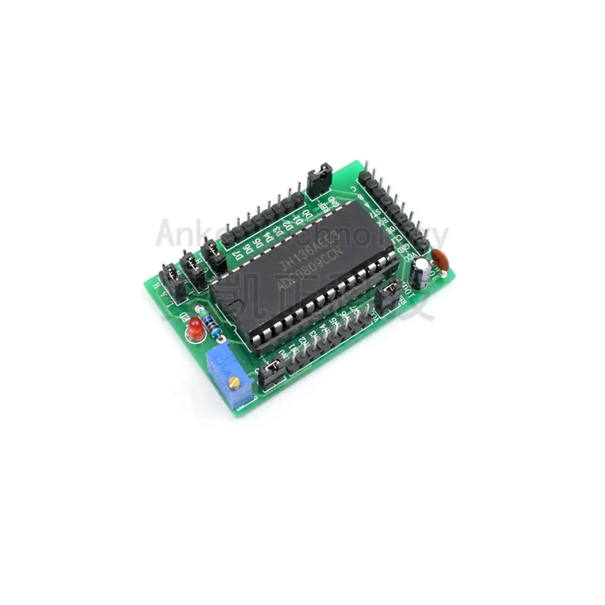 (Spare parts) ADC0809 analog-to-digital conversion module kit, 8-bit/8-channel parallel AD conversion, with chip DIY