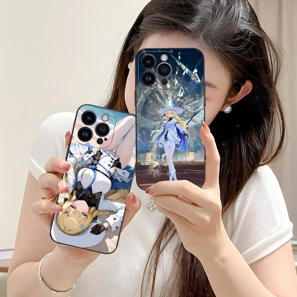 

Wuthering Waves Phoebe Phone Case for iPhone 16 15 14 13 12 11 X XR XS 8 7 Pro Max Plus Mini Colour Printing Luxury Cover Pretty