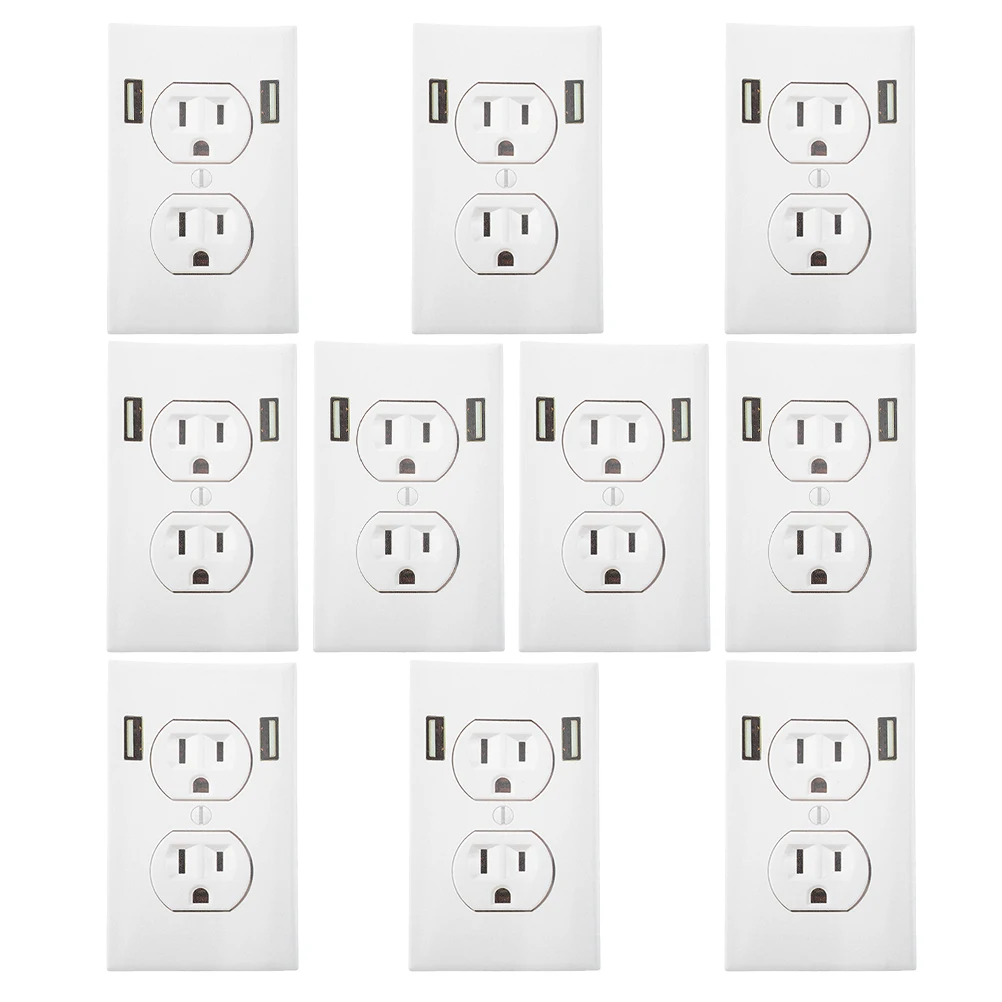 

10pcs Fake Outlet Stickers Prank Decals Realistic Electrical Socket For Office Home Party Favors Wall Decor Prank Gifts Adults