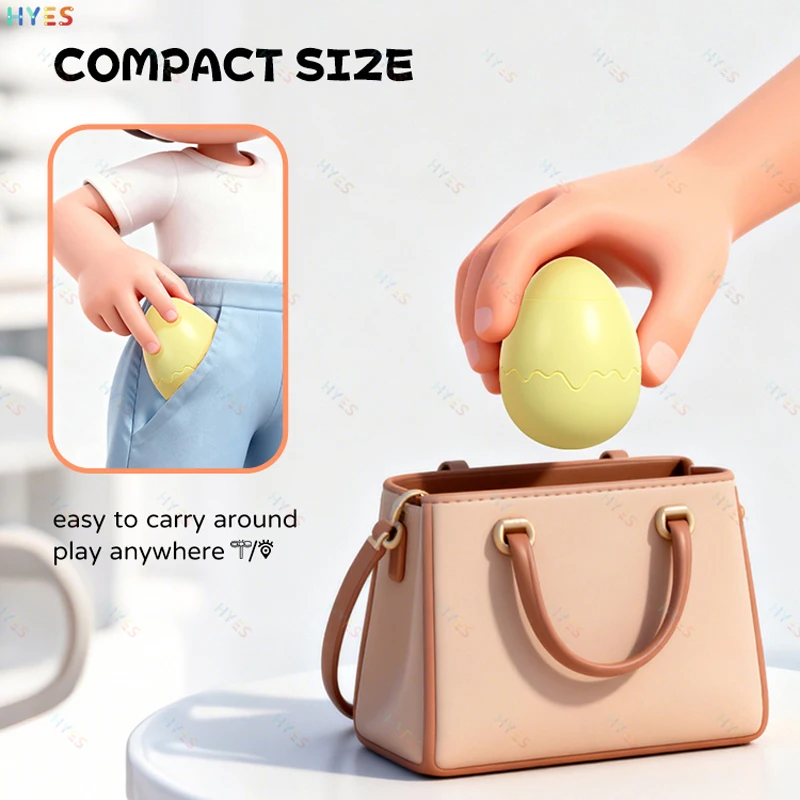 HYES البطريق البيض الكراك المشي يختتم اللعب الإبداعية ترتد الحيوانات الأليفة البيض حاضنة عقارب الساعة اللعب لطيف متعة الاطفال لعبة الهدايا للمهرجان #6