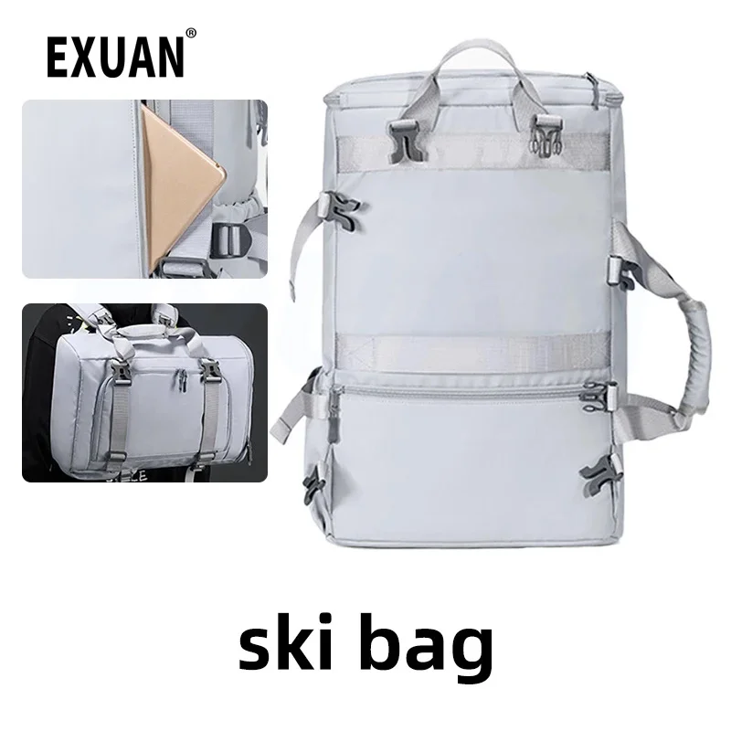 Ski Bag Upgrade Multi-functional Dry And Wet Separation Backpack Multi-capacity Storage Bag Special Board Bag