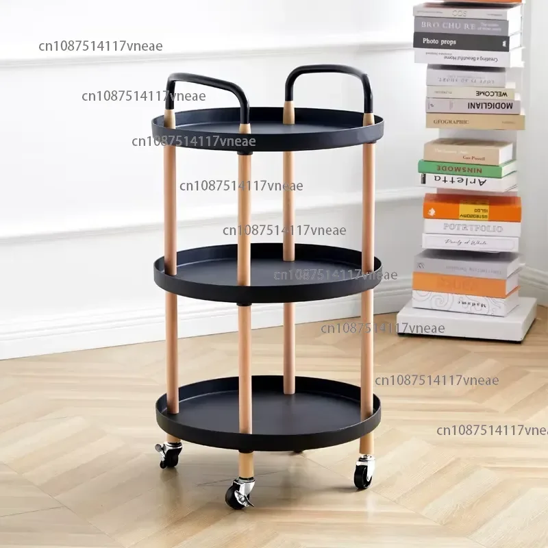 Kitchen Rolling Metal Storage Cart High Quality Heavy Duty 3 Tier Eco-Friendly Trolley Vegetable Fruit Drinking Organizer