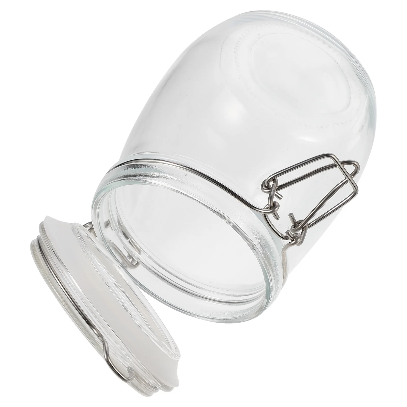 

1Pcs Kitchen Storage Jar Clear Glass Container Sealed Food Canister Tea Coffee Bean Holder Wide Mouth Easy Open