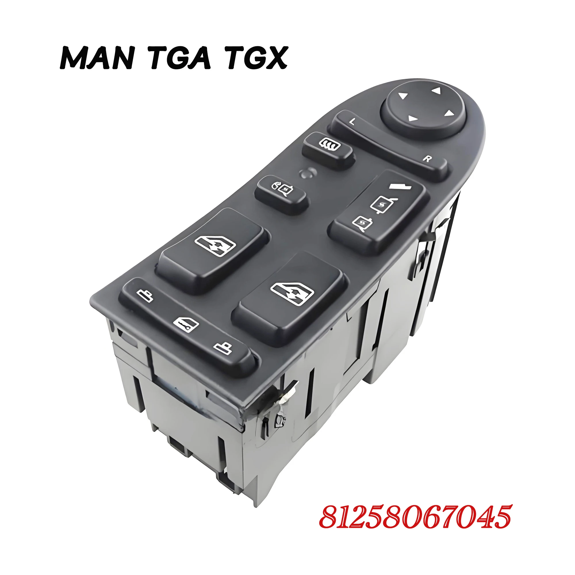 

81258067045 Front Left Driving Power Window Lifter Control Switch Button For MAN TGA TGX,OE 81258067017 901-104-002 901104002