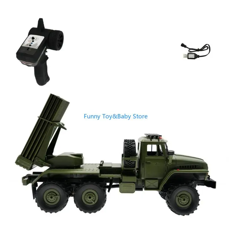 

1:16 Scale Rock Crawlers Remote Car Featuring Hails Rockets Launchers And ABS Construction For Kids Outdoor Play C90B